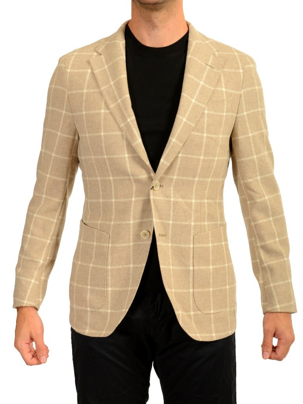 Hugo Boss Men's "L-Heston-263" Wool Cashmere Sport Coat Blazer US 38R IT 48R